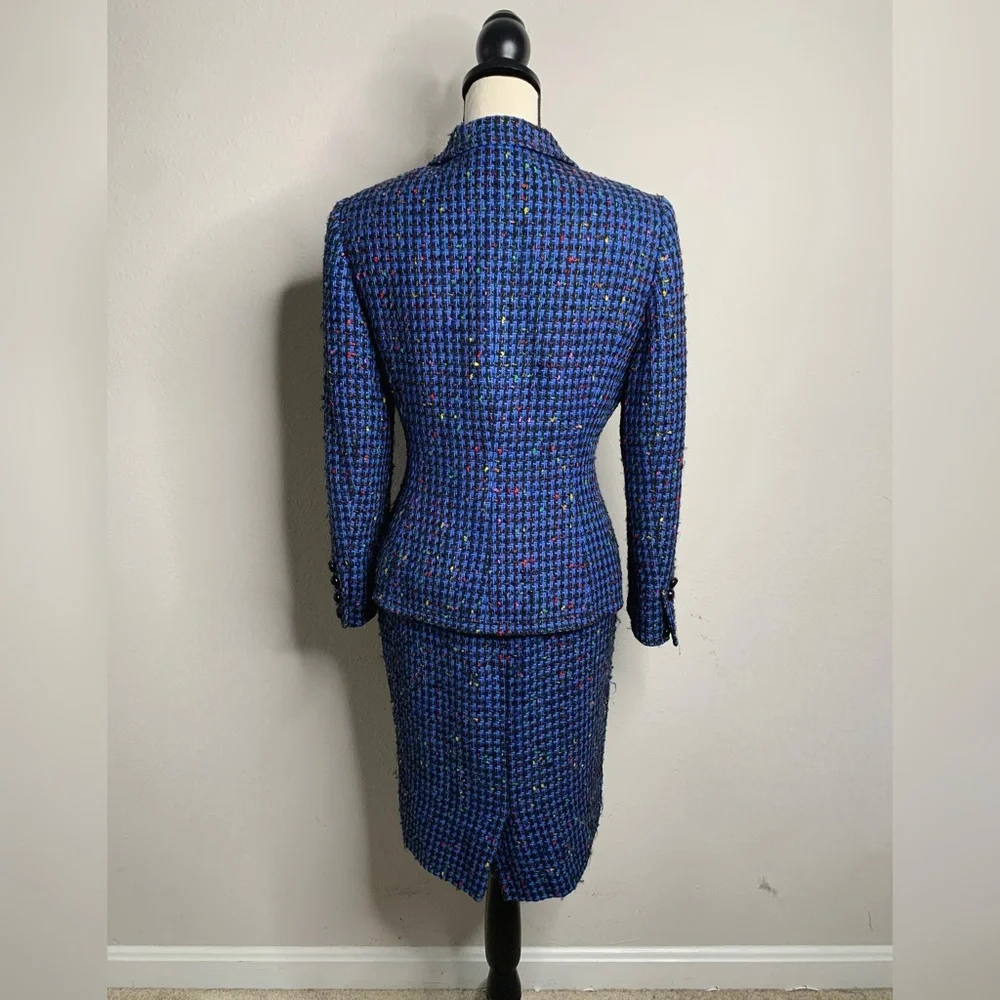 Carlisle Vintage Tweed Two Piece Skirt Suit Set